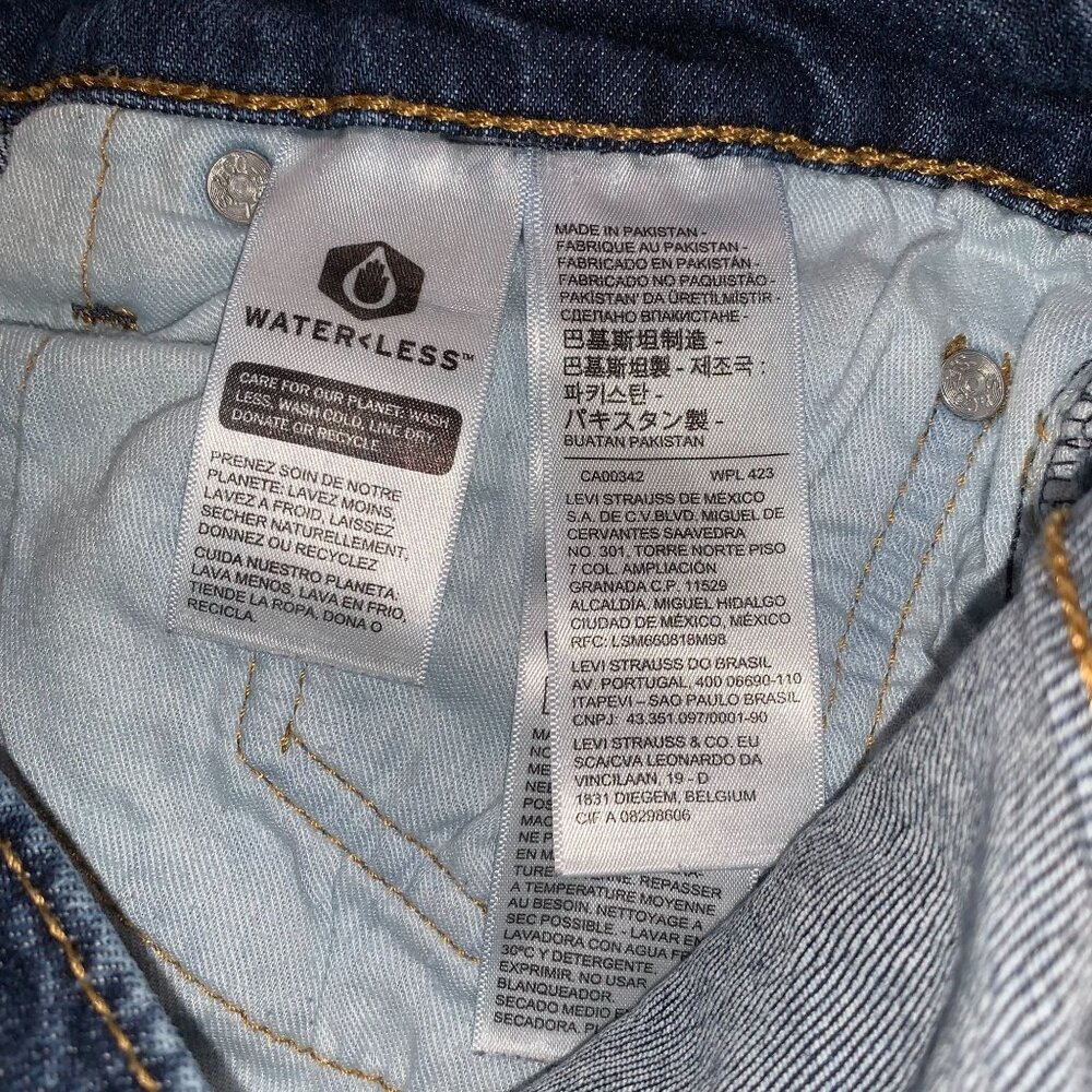 Levi's Strauss 513 31x30 Dark Wash Jeans - Picture 4 of 11